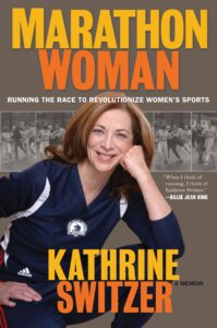 A photo of Kathrine Switzer's book