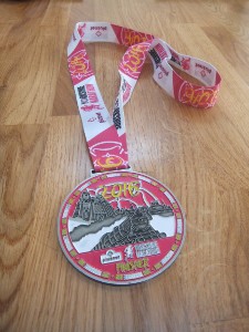 My medal from the Plusnet Yorkshire Marathon 2016