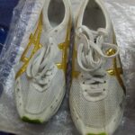Mara Yamauchi's marathon shoes made for her by Asics