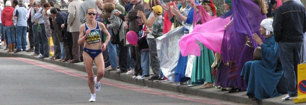 Mara Yamauchi in the London Marathon 2009