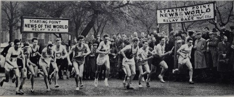 Edinburgh to Glasgow relay start 1950s