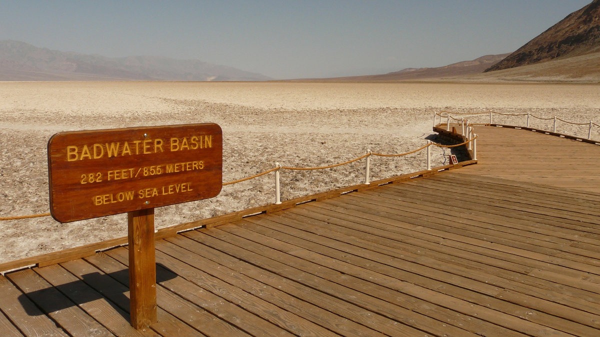 Badwater sign