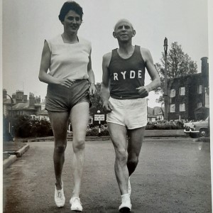 Dale Greig and Bill Ross about to run the Isle of Wight Marathon in 1964